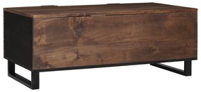 vidaXL Τραπέζι σαλονιού - 100x54x40 εκ., από μασίφ και κατασκευασμένο ξύλο.