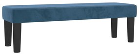vidaXL Κρεβάτι Boxspring με Στρώμα Σκούρο Μπλε 160x200 εκ. Βελούδινο