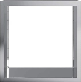 vidaXL Ράφι Καυσόξυλων 100x40x100 εκ. Γαλβανιζέ Ατσάλι