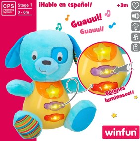 Αρκουδάκι με Ήχο Winfun Σκύλος 15,5 x 16,5 x 11,5 cm (x6)