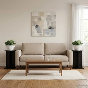 vidaXL Βάση φυτών 2 τεμ. Μαύρη Δρυς 25 x 25,5 x 40,5 εκ.