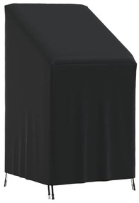 vidaXL Κάλυμμα Καρέκλας Κήπου Μαύρο 70x70x85/125 εκ. 420D Ύφ. Oxford