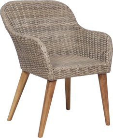 vidaXL Σετ Τραπεζαρίας Κήπου 5 Τεμαχίων Καφέ