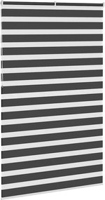 vidaXL Ζέβρα τυφλή Μαύρο Πλάτος υφάσματος 135,9 εκ. Πολυεστέρας