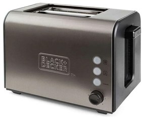 Φρυγανιέρα 2 Θέσεων Toaster BXTO900E 900W Inox Black&Decker Stainless Steel