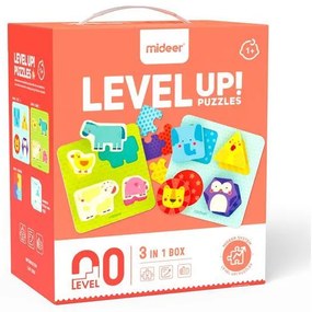 Mideer παζλ 3 σε1 - Level Up 0 &quot;Animal Friends&quot; 12τμχ  τμχ.