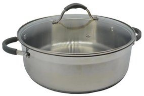 Κατσαρόλα Ημίχυτρα Ρηχή Κ7800-28 Φ28cm-5,8Lt Inox Ankor 28cm Stainless Steel