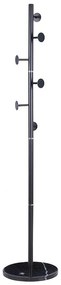 Coat Stand Adriana metal black D37x172cm 37x37x172 εκ.