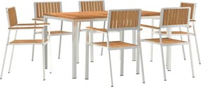 vidaXL Σετ Εξωτερικής Τραπέζης 7 τμχ. 150 x 90 x 75 cm