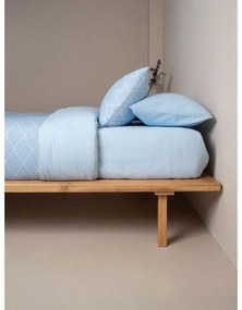 Σετ Σεντόνια Cotton Feelings 2048 Blue Διπλό με λάστιχο (150x205+30)