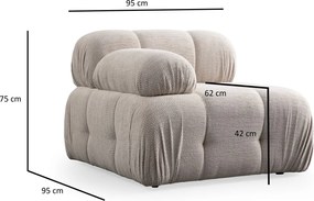 Corner Sofa Petite 3 - Cream Cream