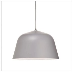 Φωτιστικό κρεμαστό μονόφωτο μεταλλικό καμπάνα σε διάφορα χρώματα Φ40 ACA-OD8072GY-Γκρι OD8072GY