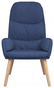 vidaXL Πολυθρόνα Relax Μπλε Υφασμάτινη