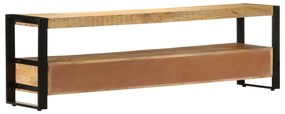 vidaXL Έπιπλο Τηλεόρασης 150 x 30 x 45 εκ. από Μασίφ Ξύλο Μάνγκο