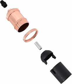 vidaXL Λαμπτήρες 2 τεμάχια Rose Gold E27
