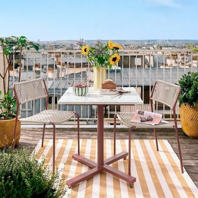 Τραπέζι κήπου με αναδιπλούμενη επιφάνεια από terrazzo, OPALA