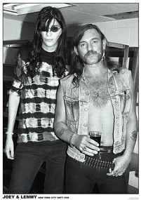 Αφίσα Joey Ramone & Lemmy Btheone - Back of a pub