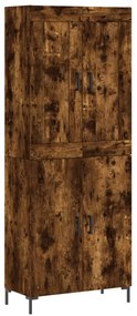 vidaXL Ντουλάπι Καπνιστή Δρυς 69,5x34x180 εκ. από Επεξεργασμένο Ξύλο
