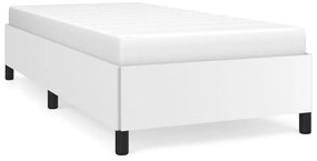 vidaXL Πλαίσιο Κρεβατιού Λευκό 90x200 εκ. από Συνθετικό Δέρμα