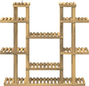 vidaXL Βάση φυτών Λευκός Χρωματισμός 123 x 25 x 114,5 εκ.