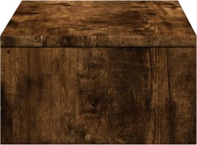 vidaXL Βάση Οθόνης με Συρτάρια Καπνιστή Δρυς 50x27x15 εκ Επεξεργ. Ξύλο