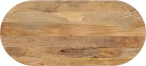 vidaXL Επιφάνεια Τραπεζιού Οβάλ 100x50x2,5 εκ. Μασίφ Ξύλο Μάνγκο