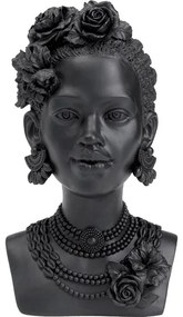 Επιτραπέζιο Διακοσμητικό Γυναίκα Με Λουλούδια Μαύρο 22x18x31 εκ. (PL) 44702x18x44711εκ - Μαύρο