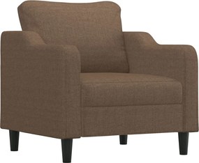 vidaXL Πολυθρόνα Καφέ 60 εκ. Υφασμάτινη με Υποπόδιο