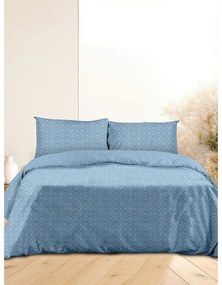 Σετ Σεντόνια Flannel 2042 Blue Μονό (160x260)