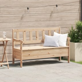vidaXL Εξωτερικός Πάγκος 119x76x44 εκ Μασίφ ξύλο πεύκου