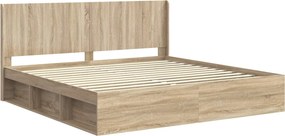 vidaXL Καλάθι με αποθήκη και κεφαλάρι Sonoma Δρυς 200 x 200 cm