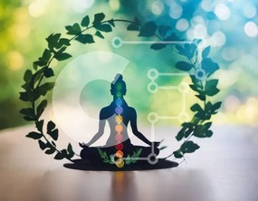 Intra Συλλεκτικό Ξύλινο Παζλ Plywood  4mm - Διαλογισμός και Συμβολισμός Τσάκρα Σε Ξύλινο Κουτί - Διαστάσεις: 10x10 cm – 25 κομμάτια