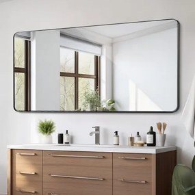 VEVOR Square Wall Mounted Mirror 36&quot; x 72&quot; Mirror with Aluminium Alloy Frame