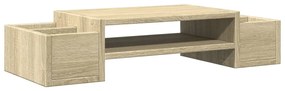 vidaXL Βάση Οθόνης με Αποθ. Sonoma Δρυς 70x27x15 εκ Επεξεργασμένο Ξύλο
