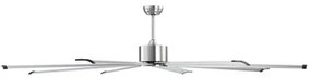 VEVOR 213 cm Aluminum Ceiling Fan Without Light Remote Control Brushed Nickel