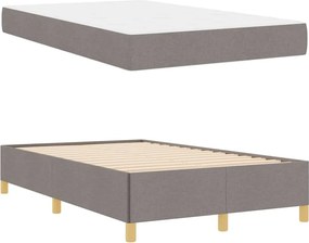 vidaXL Σκελετός Κρεβατιού Taupe 120 x 190 cm ύφασμα