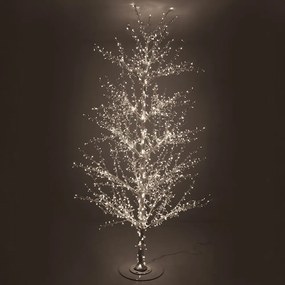 Χριστουγεννιάτικο Δέντρο Λευκό 280εκ. Φωτιζόμενο Με 1536 Λευκά Led iliadis 90827