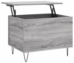 vidaXL Τραπεζάκι Σαλονιού Γκρι Sonoma 60x44,5x45εκ. Επεξεργασμένο Ξύλο