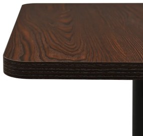 Τραπέζι Bistro Σκούρο Σταχτί 60 x 60 x 107 εκ. - Μαύρο