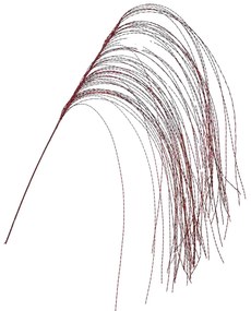 Χριστουγεννιάτικο Κλαδί Κόκκινο 145cm