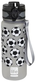 Ecolife Παγούρι Tritan BPA Free 500ml Football Γκρι 33-BO-2314