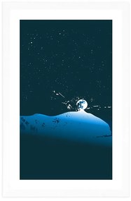 Αφίσα με παρπαστού μαγικούς ουρανός - 30x45 white