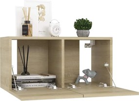 vidaXL Έπιπλα Τηλεόρασης Σετ 10 Τεμαχίων Sonoma Δρυς από Επεξ. Ξύλο