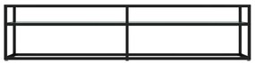 vidaXL Έπιπλο Τηλεόρασης Λευκό Όψη Μαρμάρου 180x40x40,5εκ Ψημένο Γυαλί