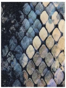 Μαξιλάρι Δέρμα Φιδιού Μπλε Βελούδο 40x60cm - Βελούδο - 05152466