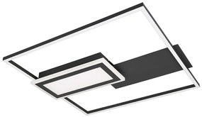 Φωτιστικό Οροφής - Πλαφονιέρα Spiro R67862932 53x50x4,5cm Dim Led 3800lm 32W Black RL Lighting
