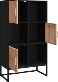 vidaXL Ντουλάπι Μαύρο 70 x 35 x 125 εκ. από Επεξεργασμένο Ξύλο