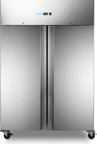 Fridge - 800L - 6 Adjustable Shelves - Stainless Steel - on Wheels