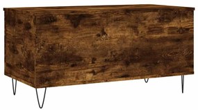 vidaXL Τραπεζάκι Σαλονιού Καπνιστή Δρυς 90x44,5x45 εκ. Επεξ. Ξύλο