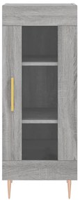 vidaXL Ντουλάπι Γκρι Sonoma 34,5x34x90 εκ. από Επεξεργασμένο Ξύλο